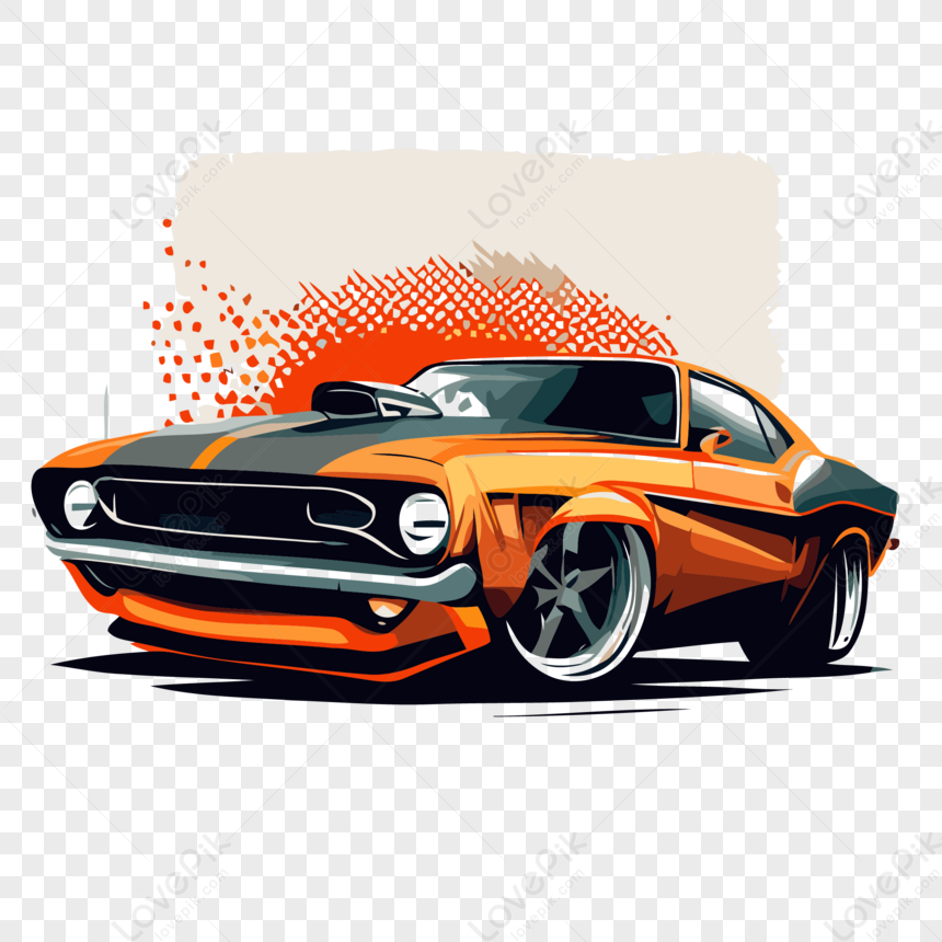 art de voiture de muscle