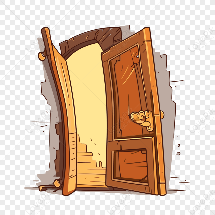 vecteur de porte ouverte png