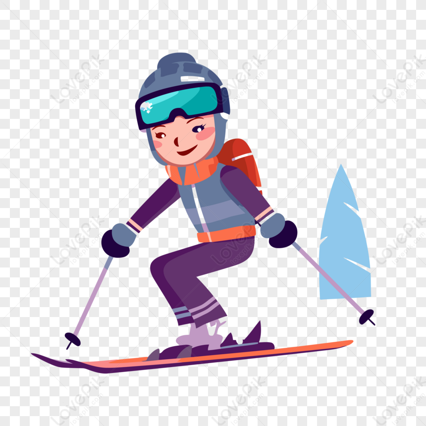 clipart de skieur