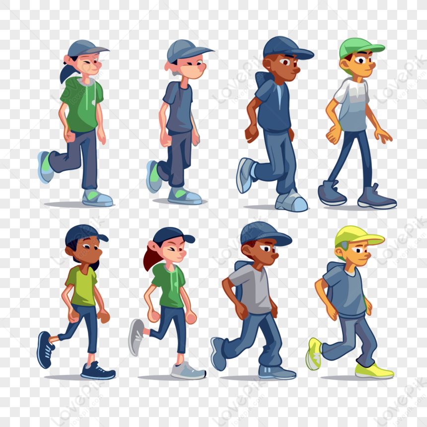 Walking Adults Silhouettes Stock Illustration - Download Image Now -  Adolescence, Adult, Back Lit - iStock