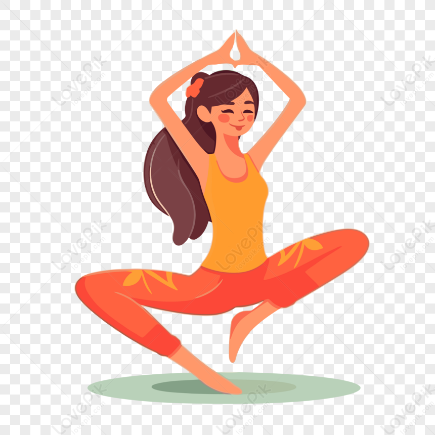 Woman in yoga poses. Vector illustration in cartoon style. 8251857 Vector  Art at Vecteezy