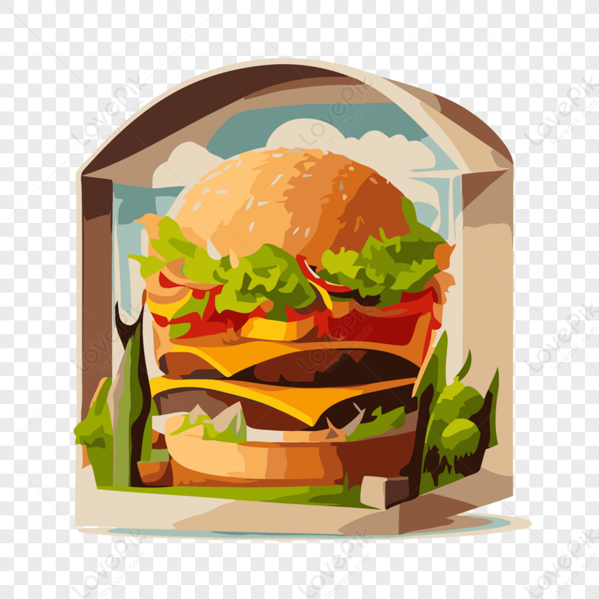 Big Mac,cartoon,sticker PNG Picture And Clipart Image For Free Download ...