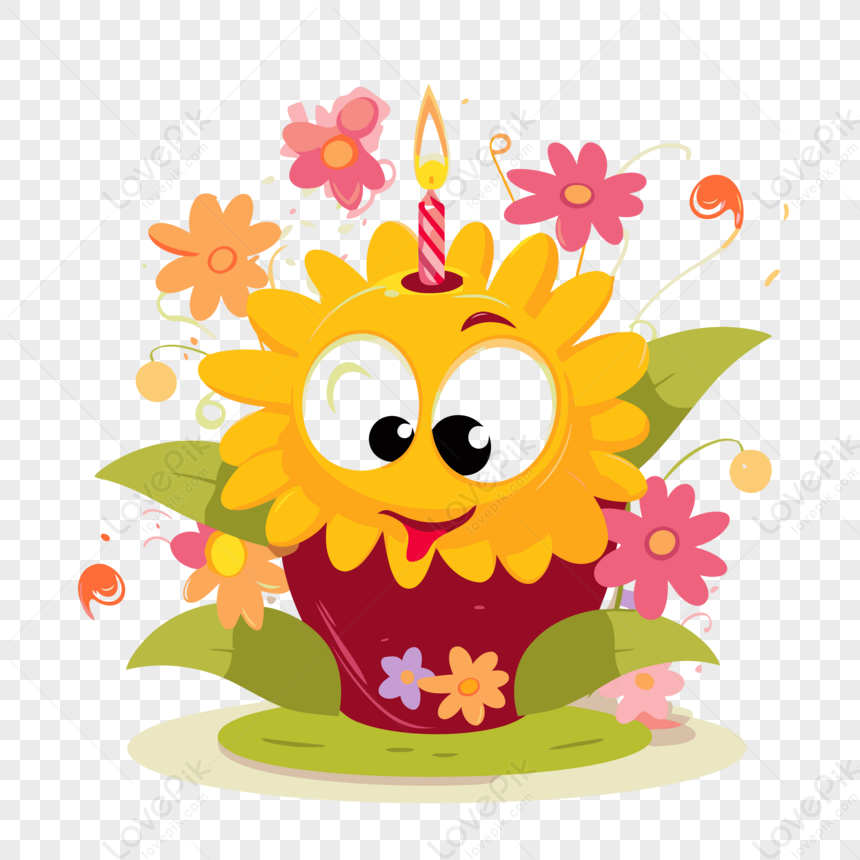 Buon Compleanno Fiore Vettore,vettore,compleanno EPS Immagine Gratis, Grafica  download su Lovepik