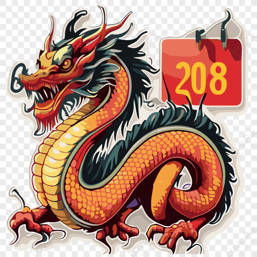 Chinese Zodiac Sign 2018 Clipart chinese Signs dragon Sticker