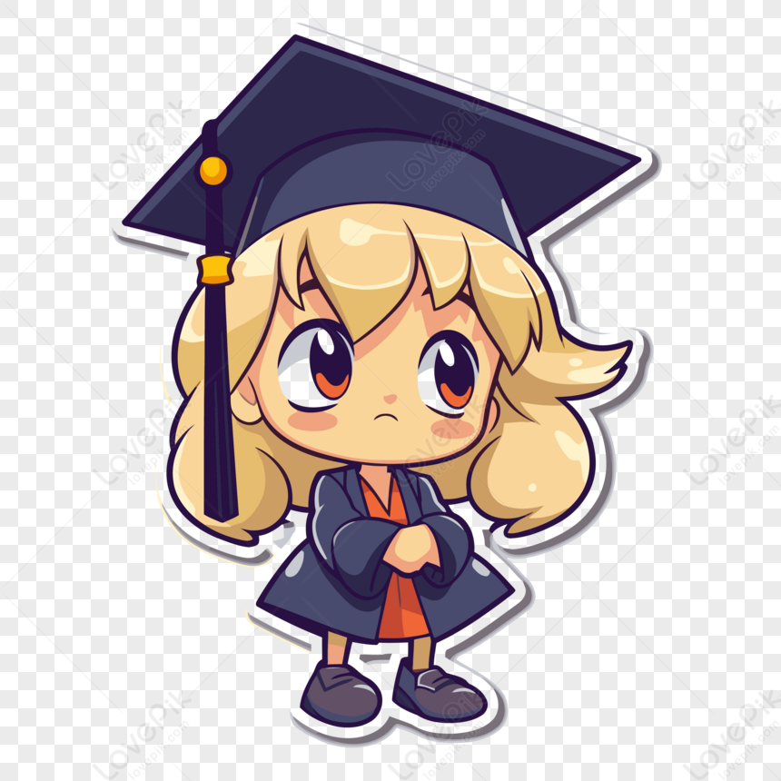 Bachelors Degree, Anime Girl, Black Gown, Anime Cartoon PNG Image And  Clipart Image For Free Download - Lovepik | 401274228