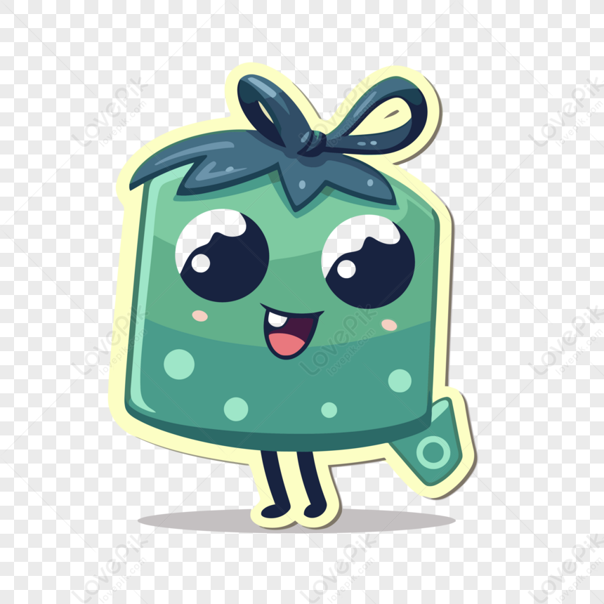 Cute Green Little Green Slime Vector Character Clipart,cartoon,sticker ...