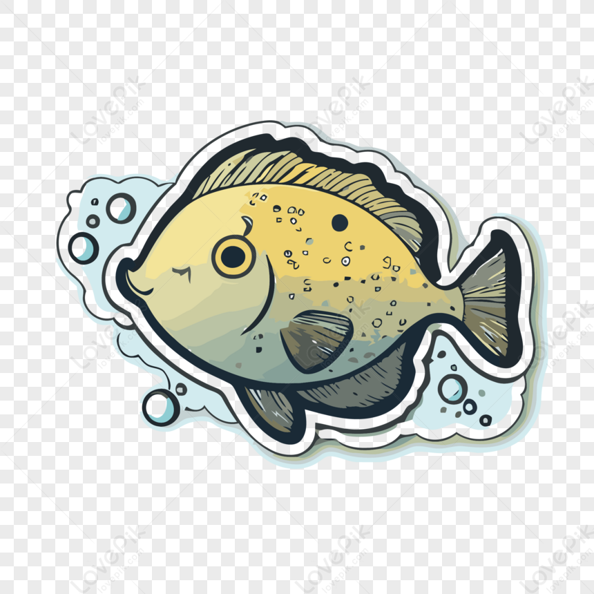 clipart de poisson drôle