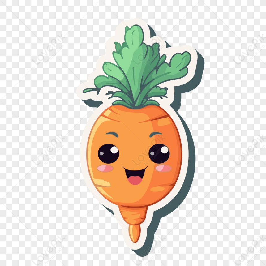 Cute carrot SVG, EPS, PNG. (3212401)