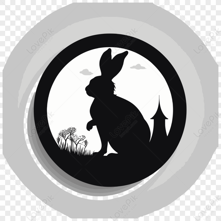 clipart de silhouette de lapin