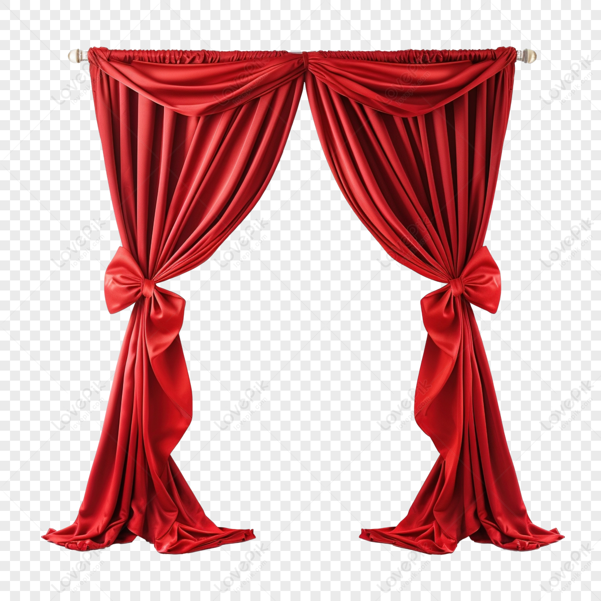 Red Ribbon Wedding Stage Clothing Curtains,glass,pink PNG Transparent ...