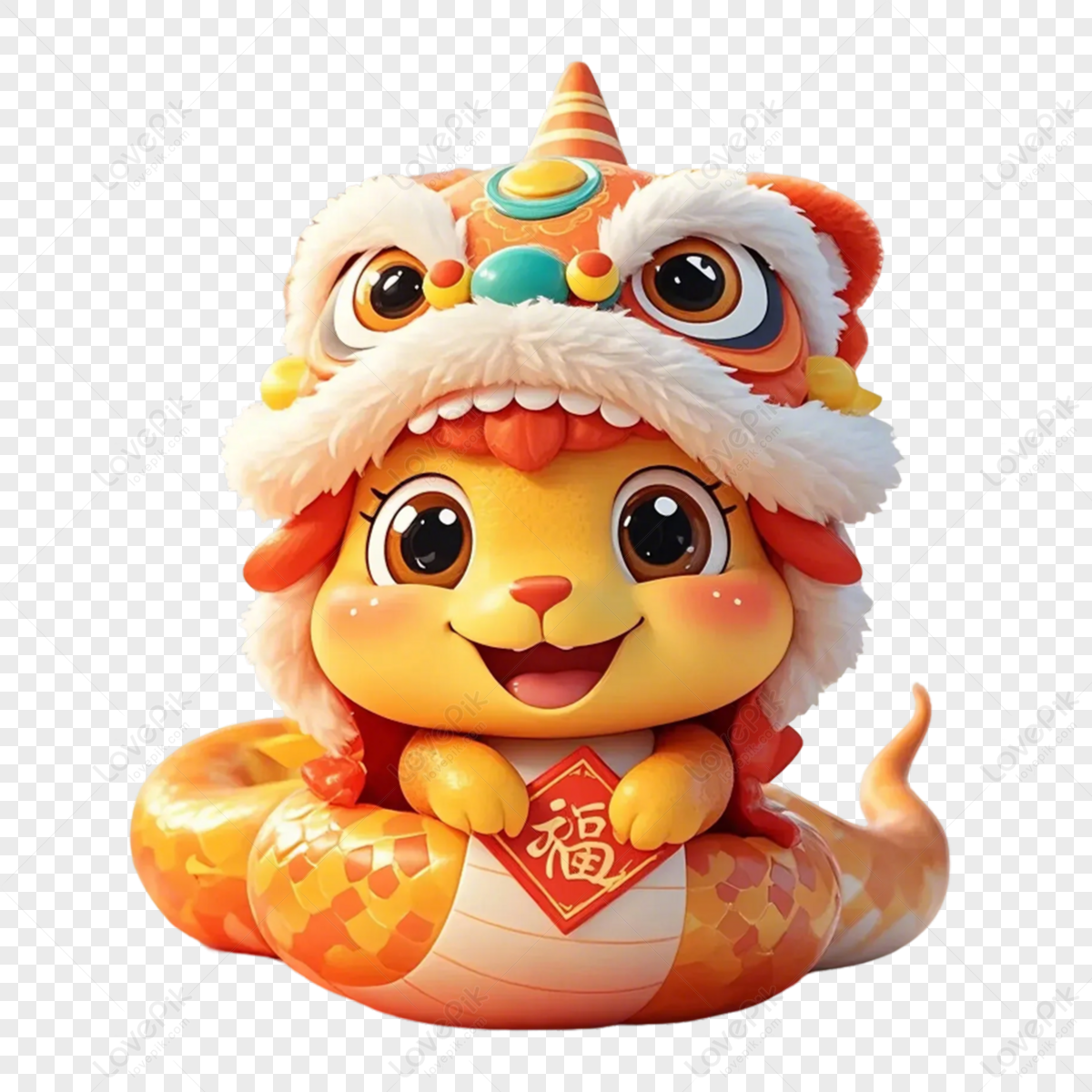 3d Anthropomorphic Chinese New Year Year Of The Snake Cute Snake Baby