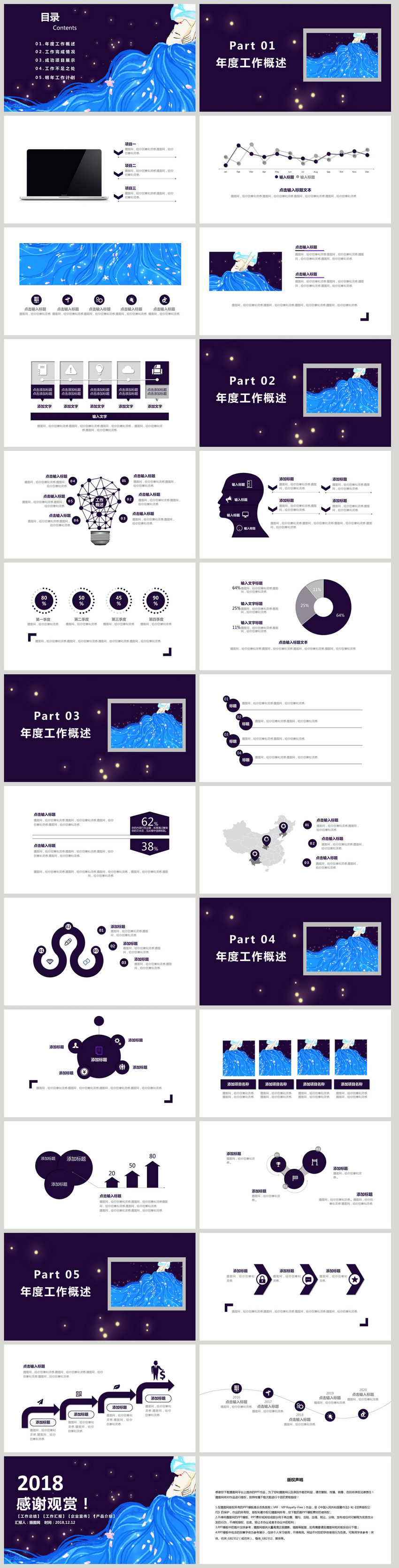 Ppt template for illustrator work report powerpoint templete_ppt Within Illustrator Report Templates