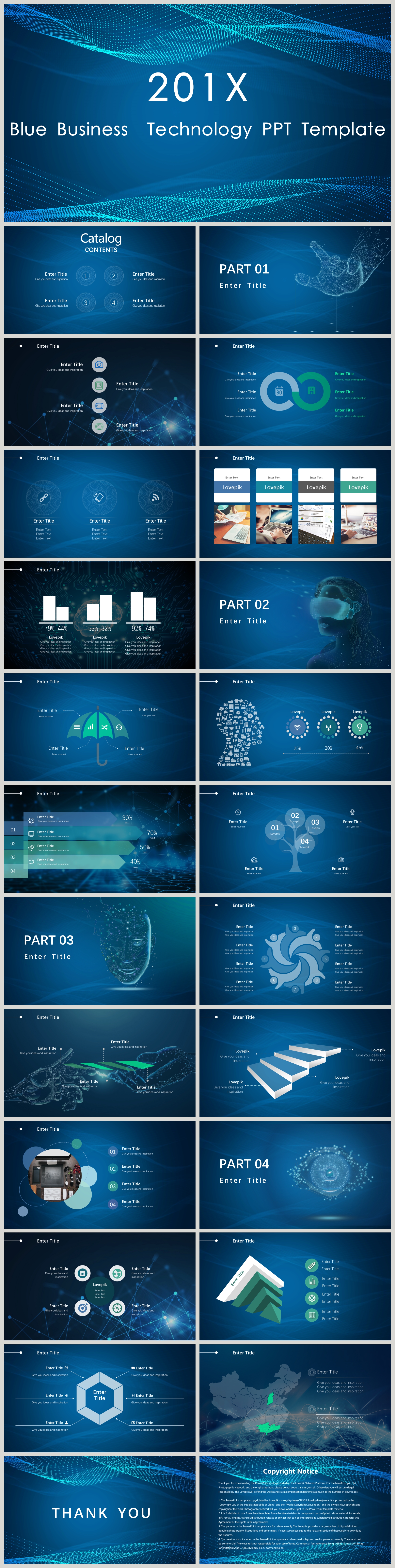 Blue technology products release & enterprise publicize ppt powerpoint ...