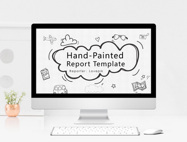 monthly report ppt presentation template free download