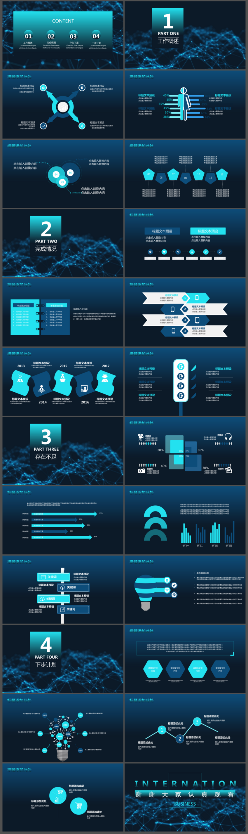 Internet Big Data Work Report Ppt Template Powerpoint Templete Ppt Free Download Lovepik Com