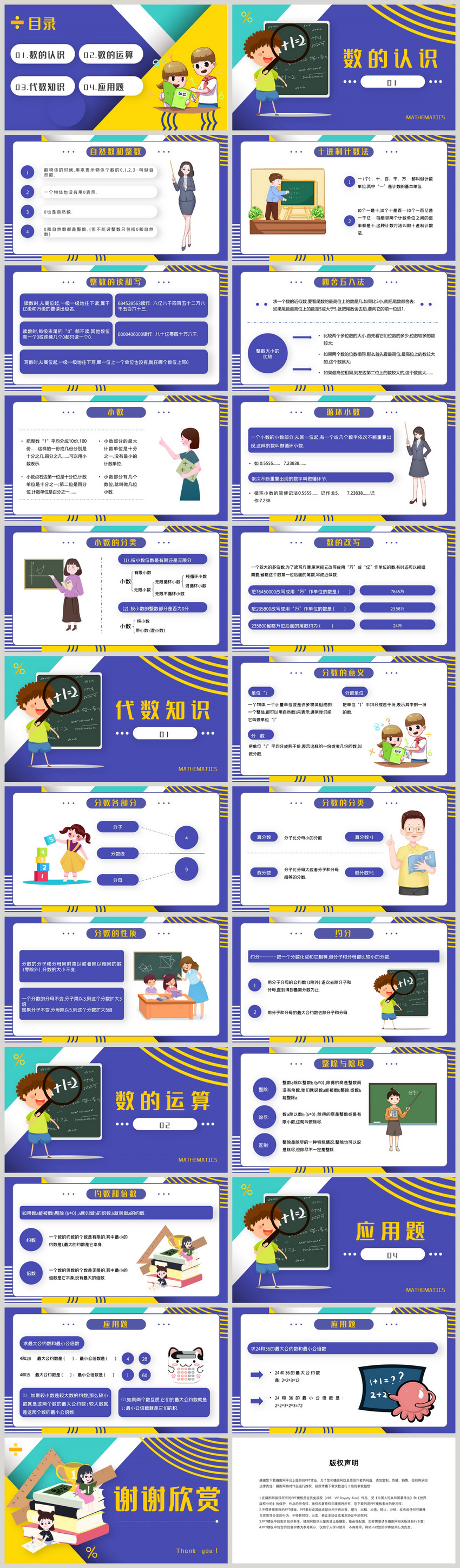 Учебный курс по математике в начальной школе. Шаблон Ppt изображение_Фото  номер 401761578_PPTX Формат изображения_ru.lovepik.com